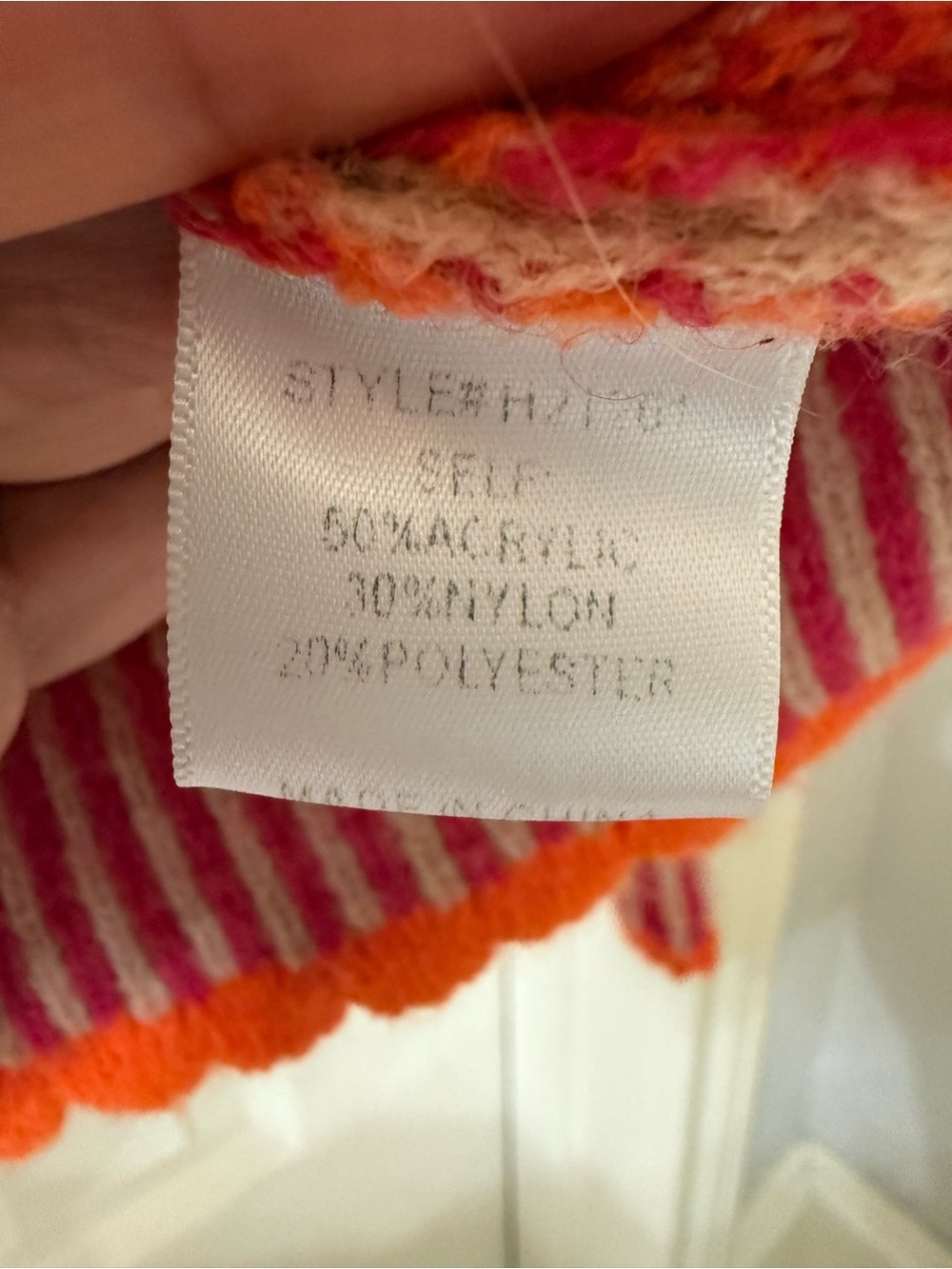 JODIFL Blush Crewneck Sweater with Pink & Orange Floral Accents - Picture 3 of 3
